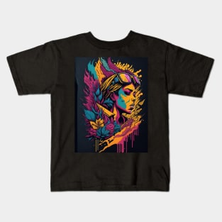 Colorful Canvas - Captivating Street Art Vibes Kids T-Shirt